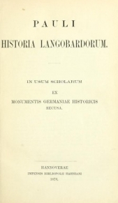  Diaconus Paulus - Historia langobardorum
