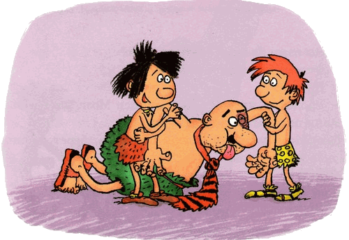 Неандертальский мальчик и Кроманьонцы Веселые медведи - i_027.png