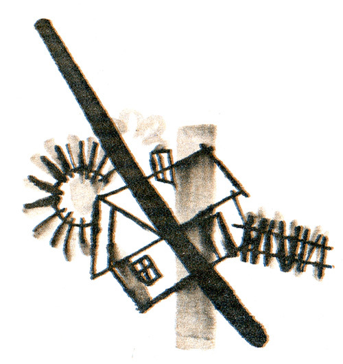 Девочка перед дверью. Синие горы на горизонте - i_002.jpg