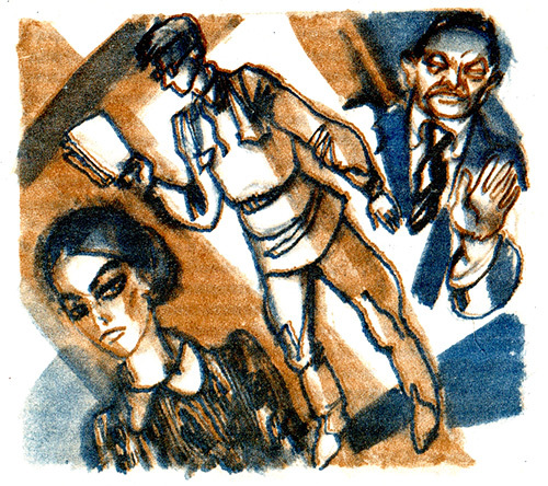 Девочка перед дверью. Синие горы на горизонте - i_025.jpg