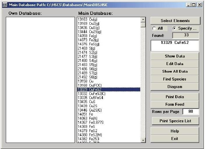 Металлургические расчеты с использованием пакета прикладных программ HSC Chemistry  - b00000109.jpg
