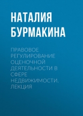  Бурмакина Наталия Ивановна - Правовое регулирование оценочной деятельности в сфере недвижимости. Лекция