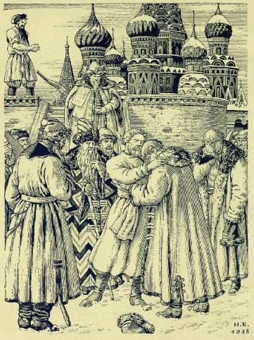 Песня про царя Ивана Васильевича, молодого опричника и удалого купца Калашникова (илл. И.Билибина) - _14.jpg