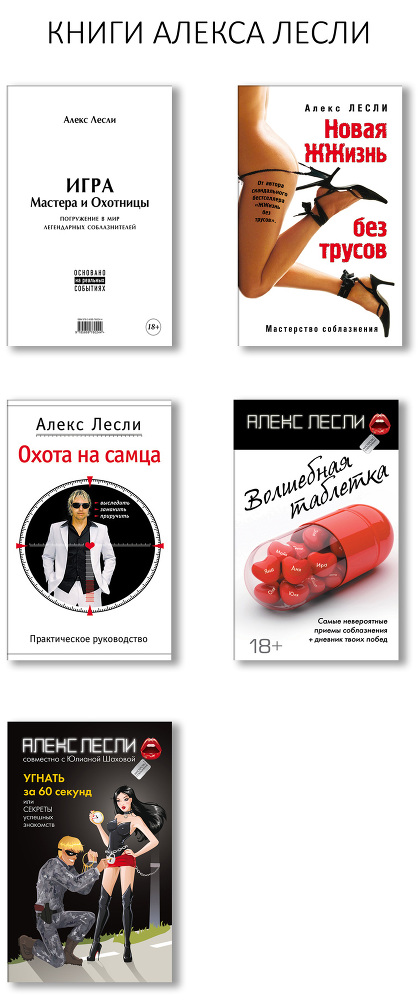 Охота на самца. Выследить, заманить, приручить. Практическое руководство - knigialeksalesli.jpg