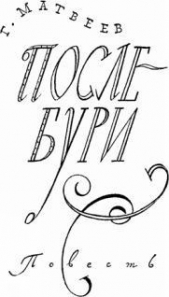  После бури - автор Матвеев Герман Иванович 